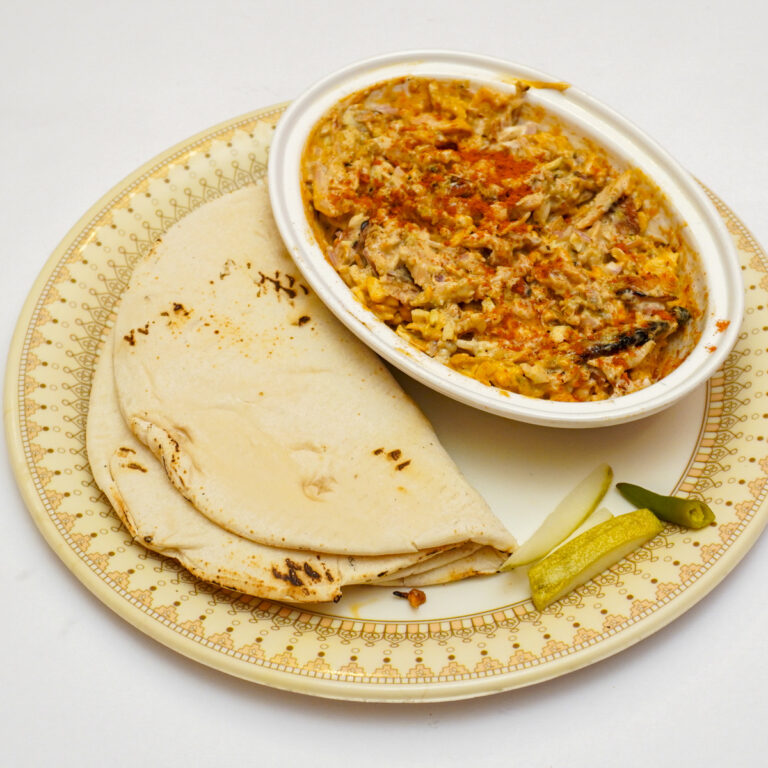 Peri-peri Chicken Shawarma On Plate