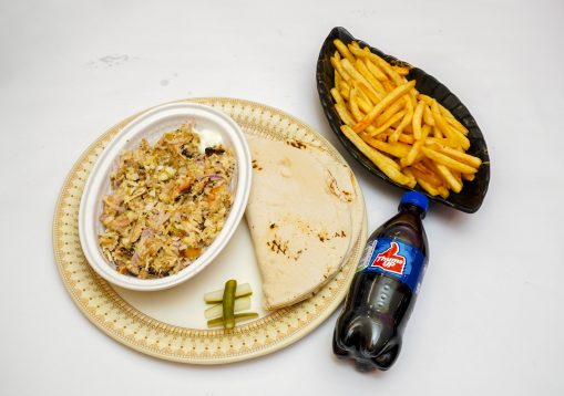 Arabian Shawarma Plate +French Fries+Thums Up